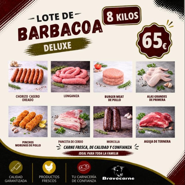 Lote de Barbacoa Deluxe, 8 kg
